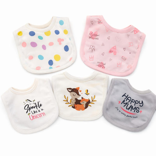 Happy Dear Baby Feeding Bibs Set Pack Of 5