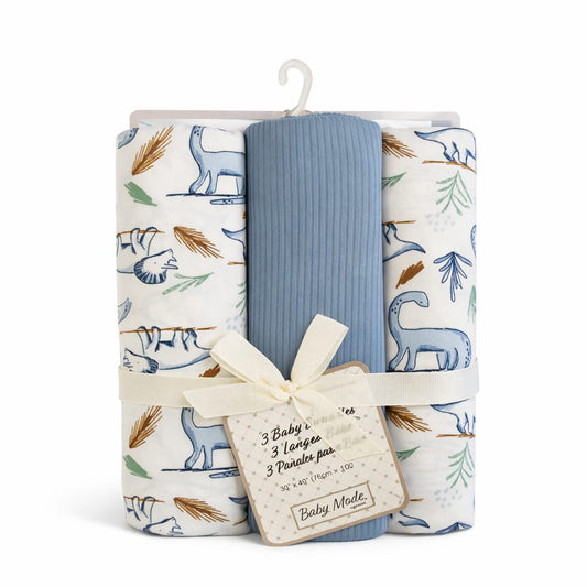 Premium Baby Swaddles Set – Ultra Soft Cotton Receiving Sheets (3 Pack)