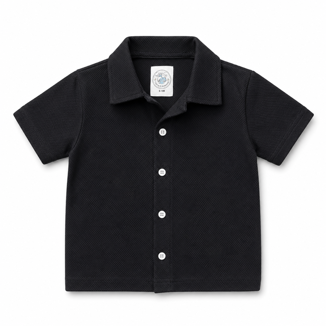 Midnight Drift Kids Textured Shirt