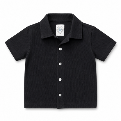 Midnight Drift Kids Textured Shirt