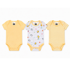 Short sleeve baby bodysuits pack of 3