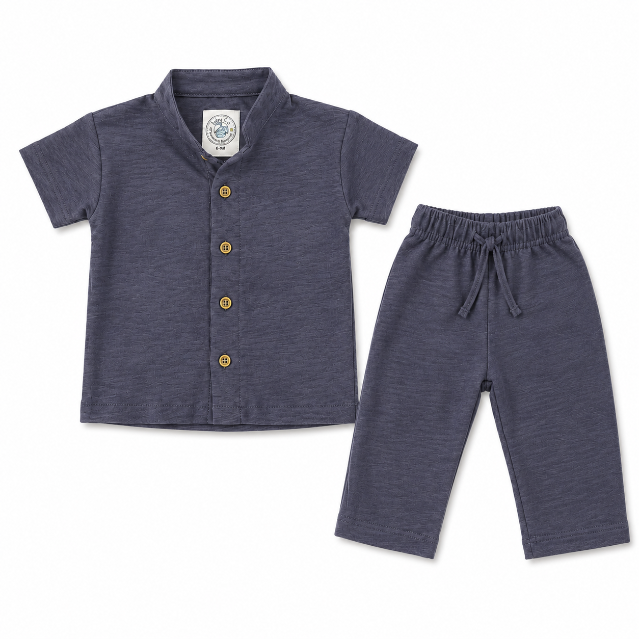 Slate Calm Boys Relaxed Shirt & Trouser