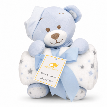 Sunnozy Bear Premium Blanket With Plush Toy