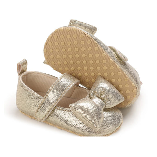 Shinny Bow Baby Sandals