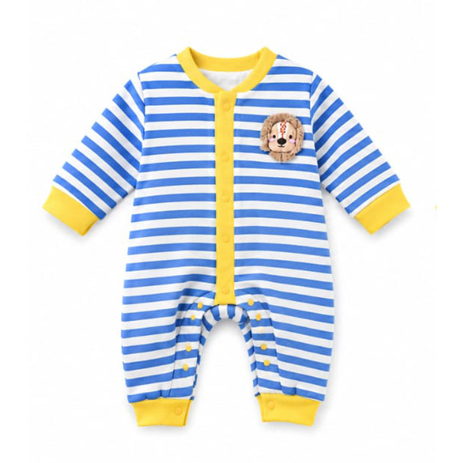 Lion Stripes Premium Quilted Romper