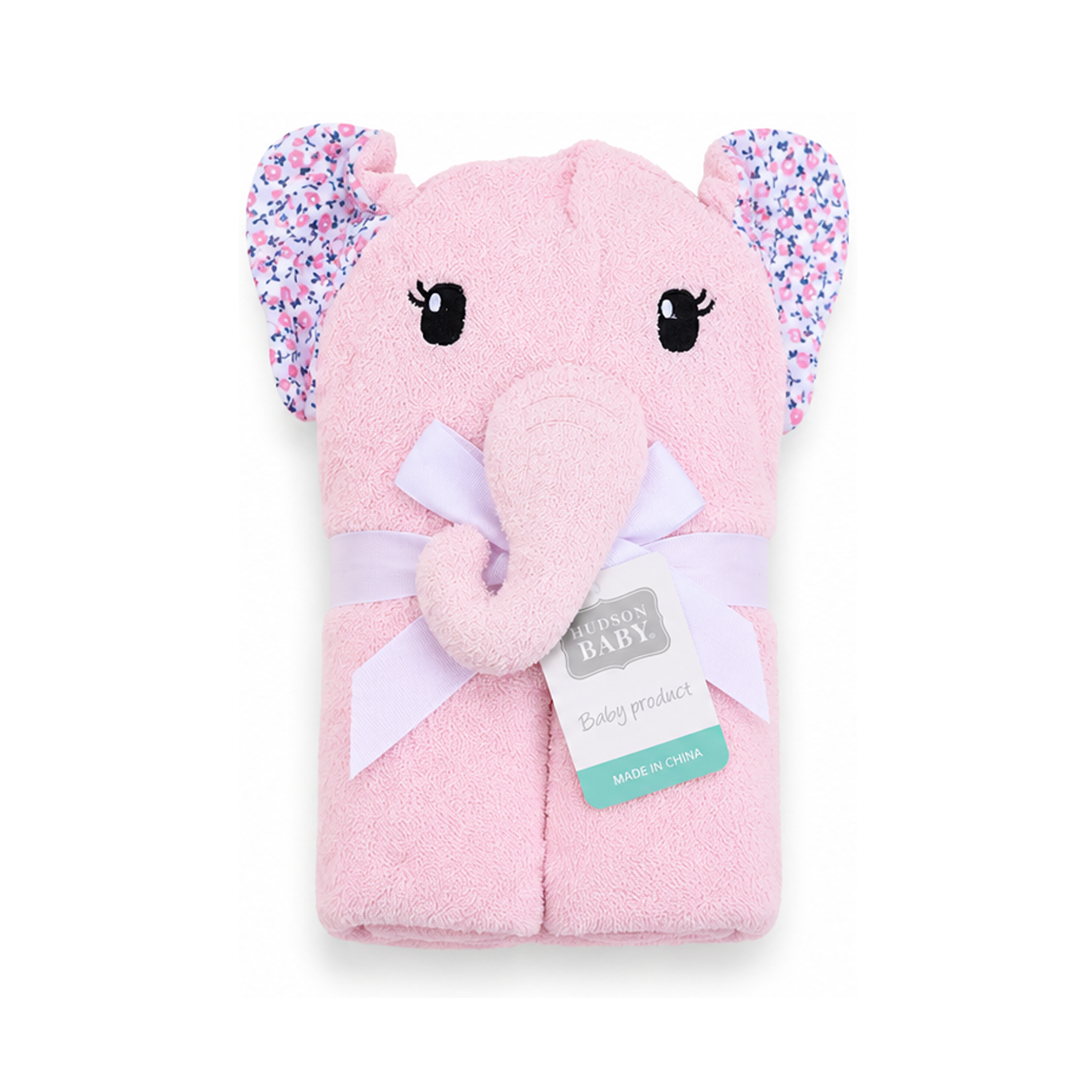 Hudson Elephant Hooded Bath Towel