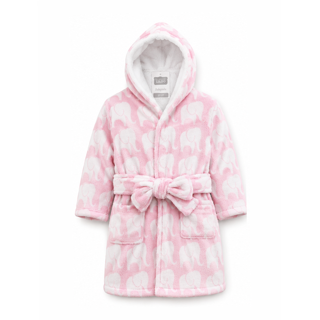 Hudson Furry Bath Robe – Soft & Cozy (0–12 Months)