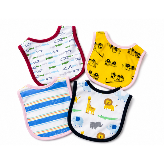 Lion 4 Piece Bib Set