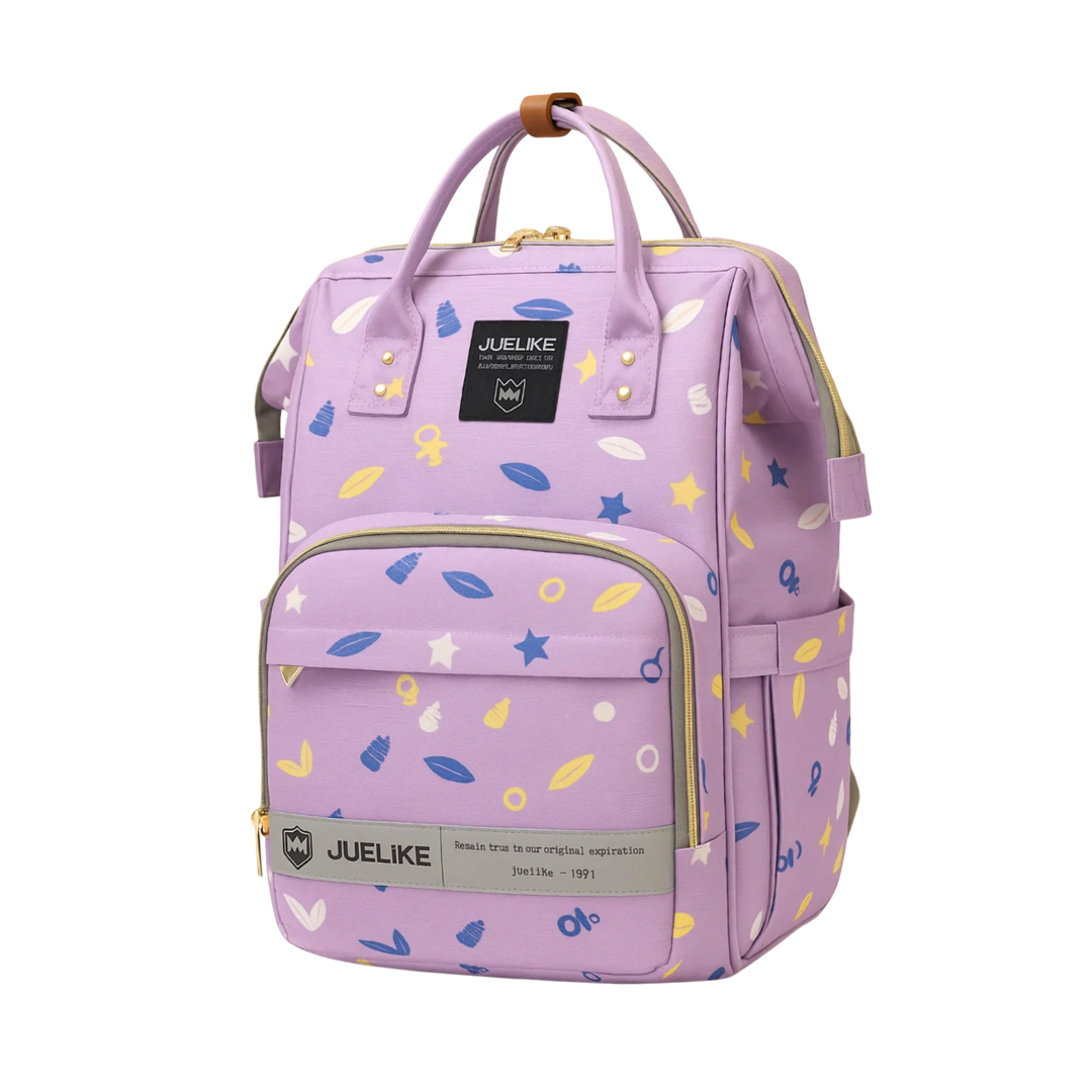 Juelike - Waterproof Diaper Backpack Purple