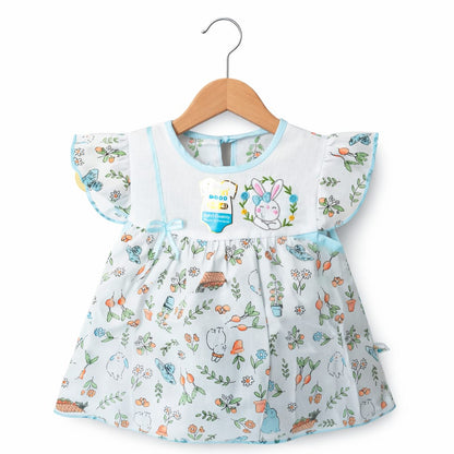 Bunny Paper Cotton Summer Frock Set