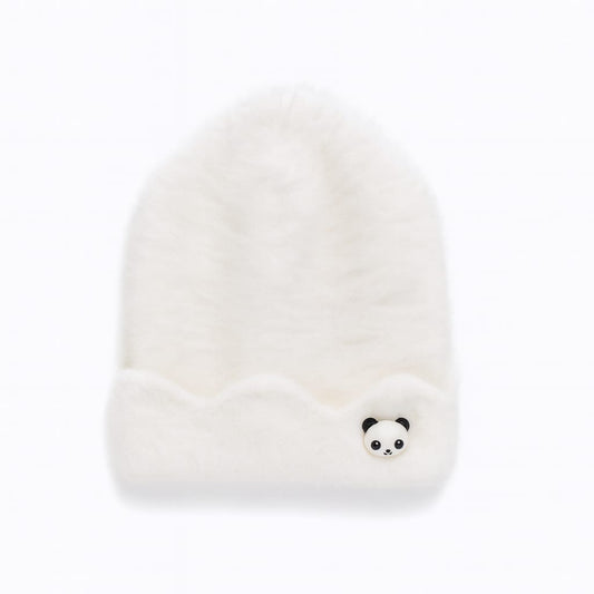 Panda Fluff Wool Cap