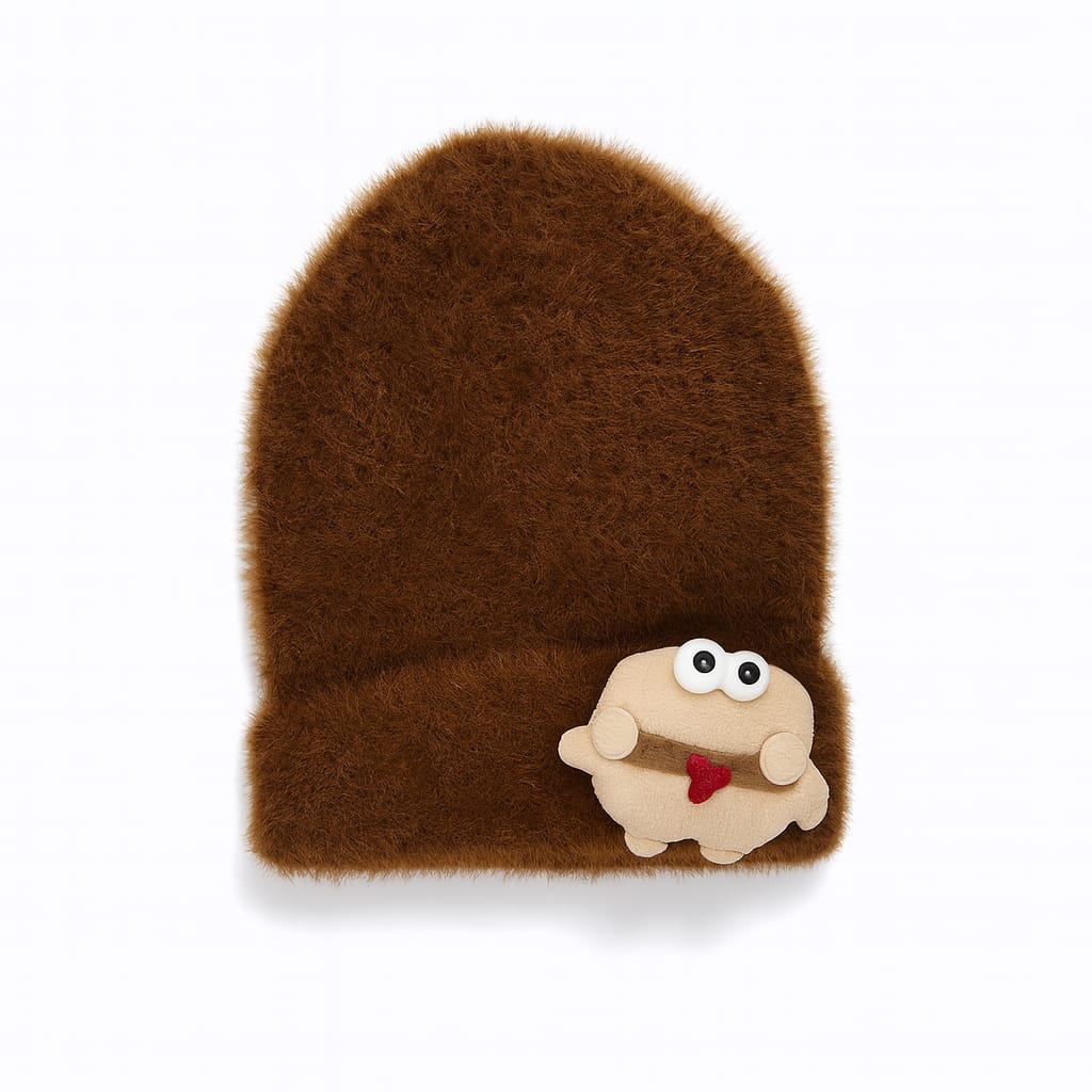 Cartoon Fluff Warm Wool Caps