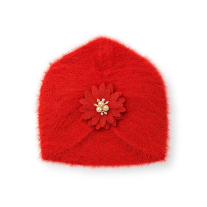 Beads Fluffy Hand Wooven Turban Cap
