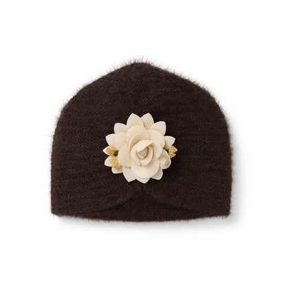 Golden Flower Hand Wooven Turban Cap