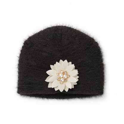 Beads Fluffy Hand Wooven Turban Cap