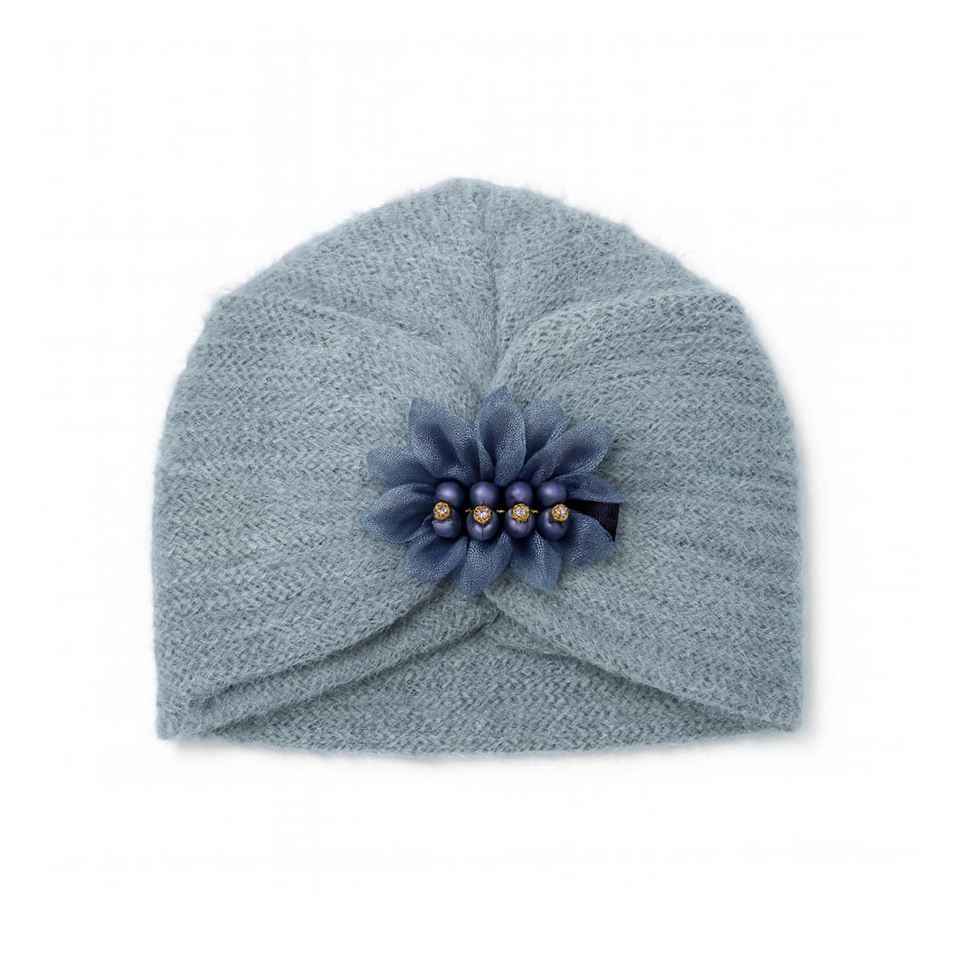 Sequence Fluffy Hand Wooven Turban Cap