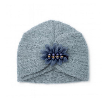 Sequence Fluffy Hand Wooven Turban Cap