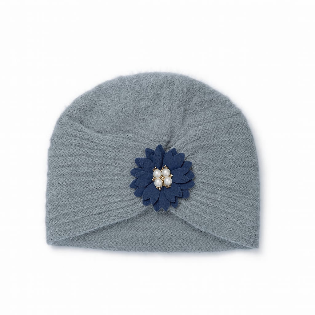 Beads Fluffy Hand Wooven Turban Cap