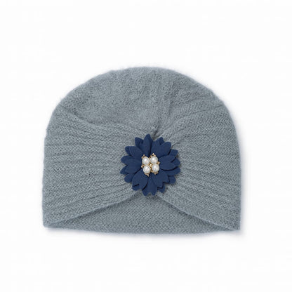 Beads Fluffy Hand Wooven Turban Cap