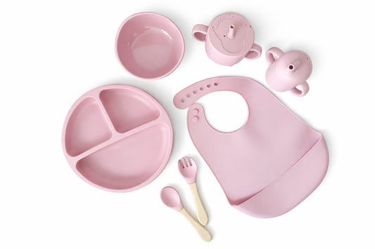 Silicone Baby Feeding 7 Piece Bowl Set