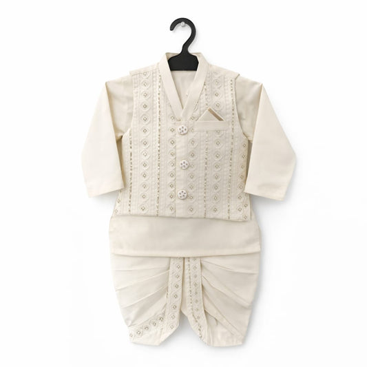 Prince Dhoti Kurta With Waistcoat