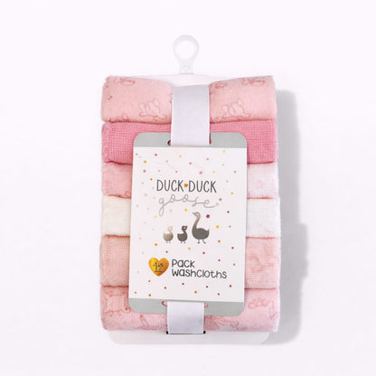 Duck & Duck Pack of 12 Washclothes