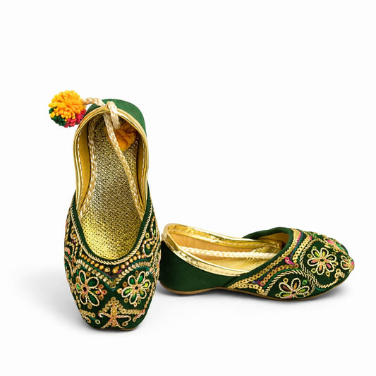 NB Green Color Khussa Design 2