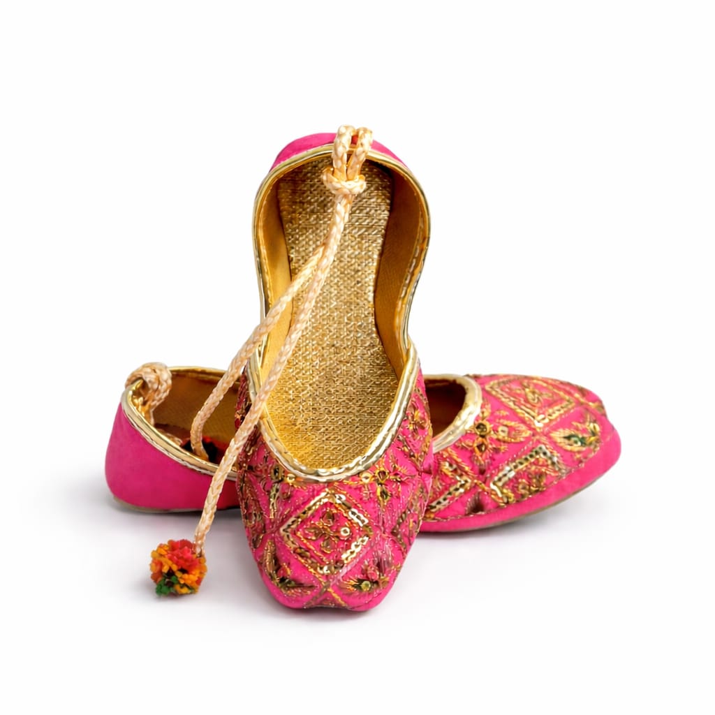 SK Pink Color Khussa