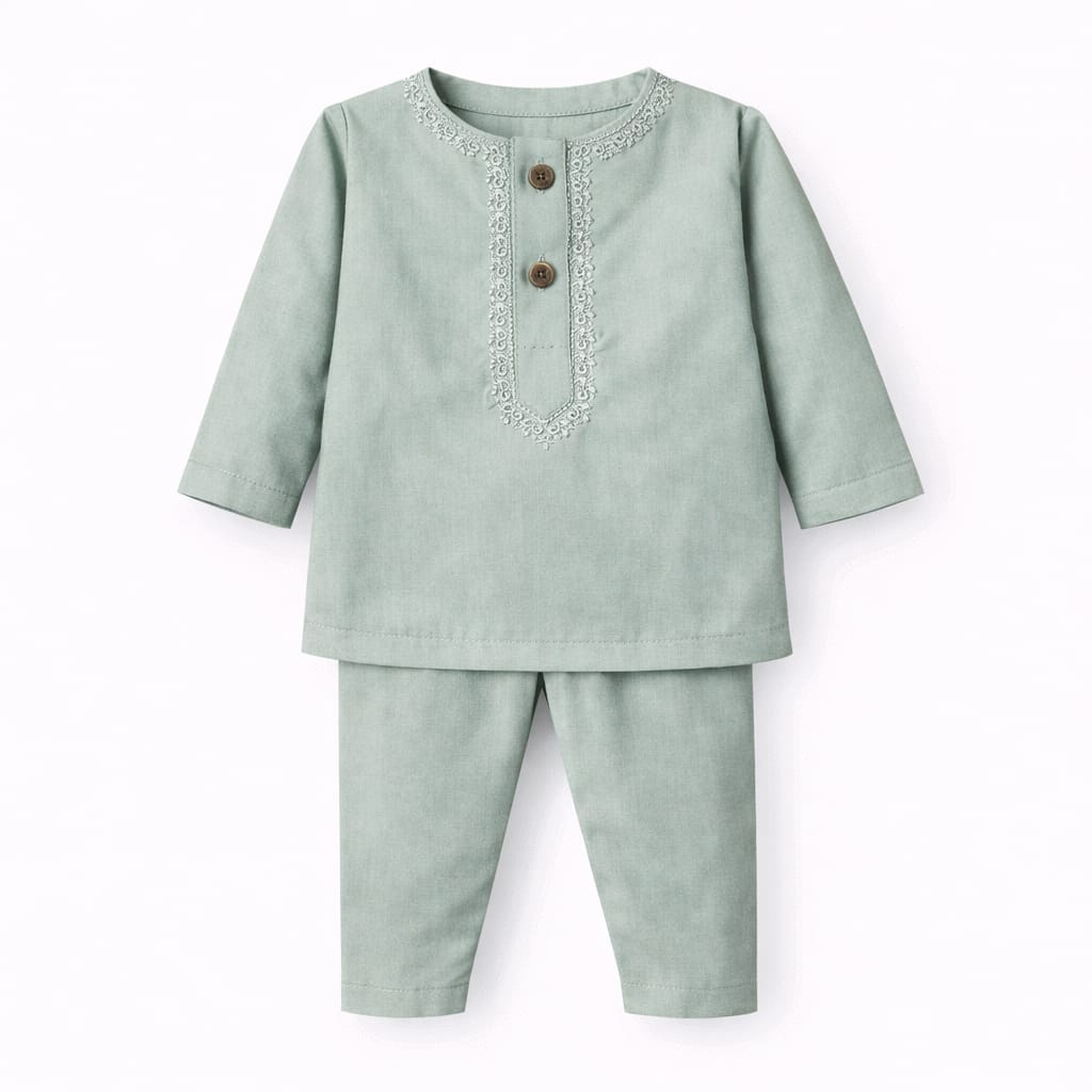 Multi-color Kurta With White Pajama