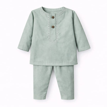 Multi-color Kurta With White Pajama