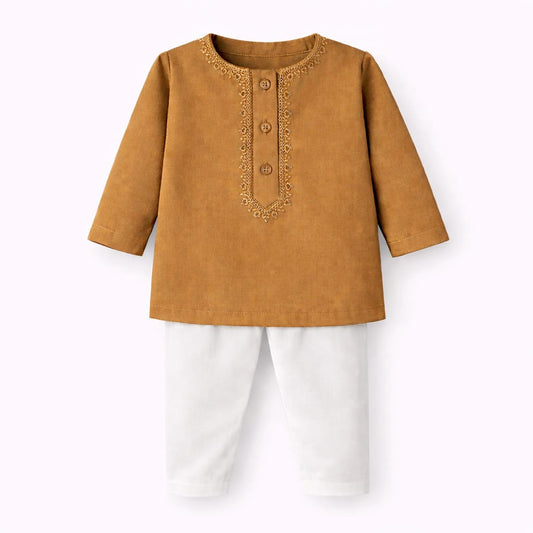 Multi-color Kurta With White Pajama