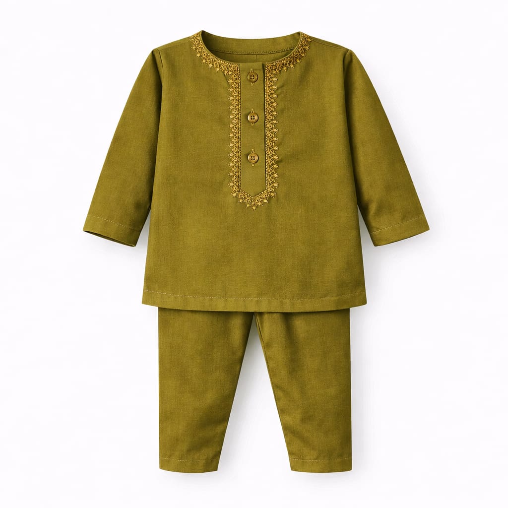 Multi-color Kurta With White Pajama