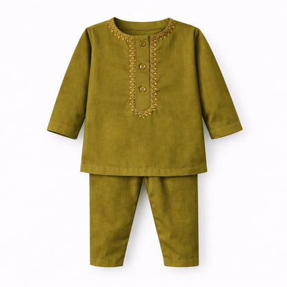 Multi-color Kurta With White Pajama