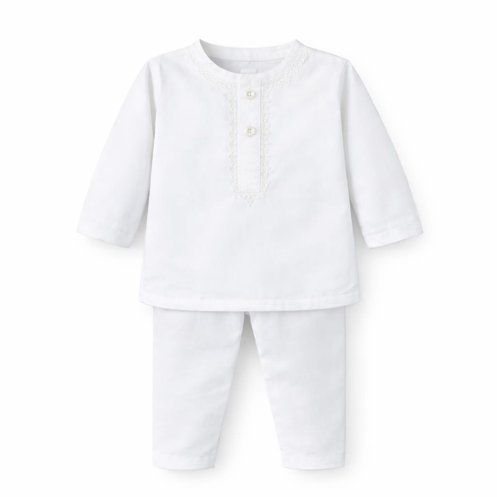 Multi-color Kurta With White Pajama