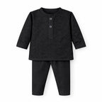 Multicolor baby kurta with white pajama additional view