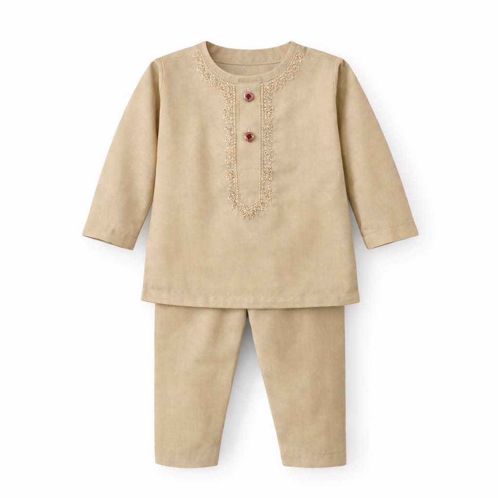 Multi-color Kurta With White Pajama