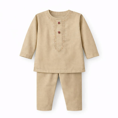 Multi-color Kurta With White Pajama