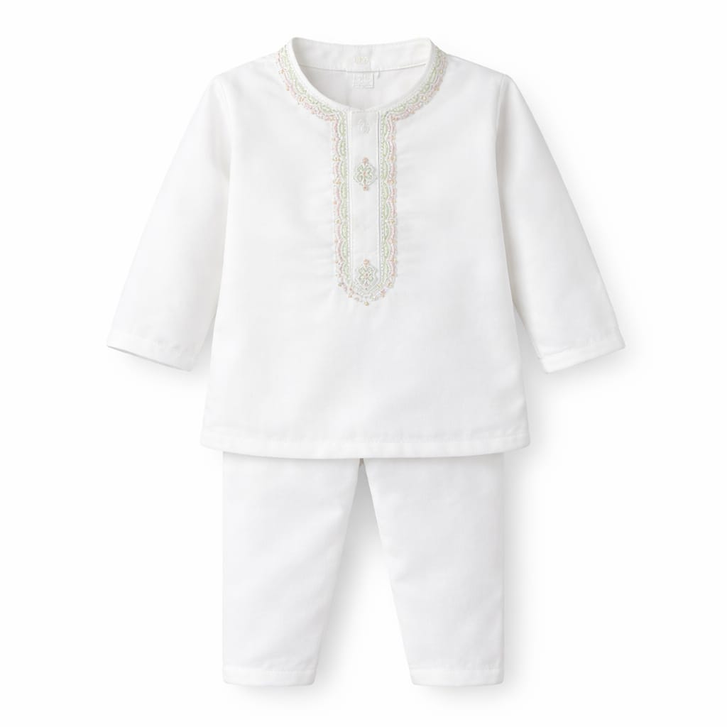 Multi-color Kurta With White Pajama