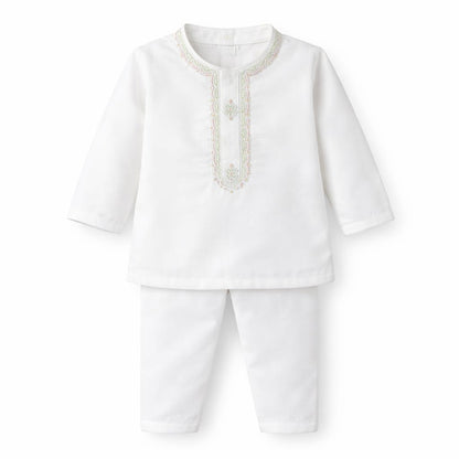 Multi-color Kurta With White Pajama
