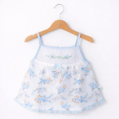Butterfly Paper Cotton Summer Frock Set