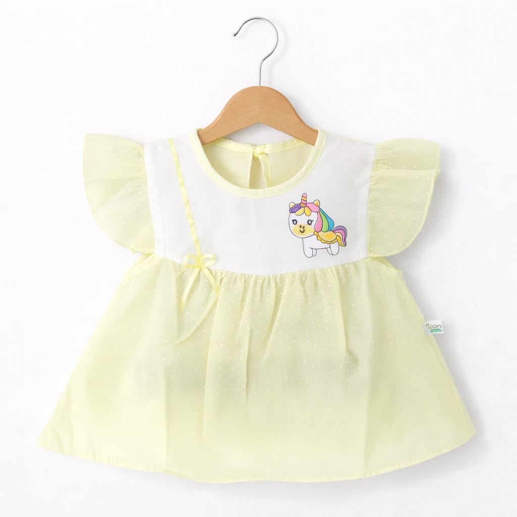 Unicorn Paper Cotton Summer Frock Set