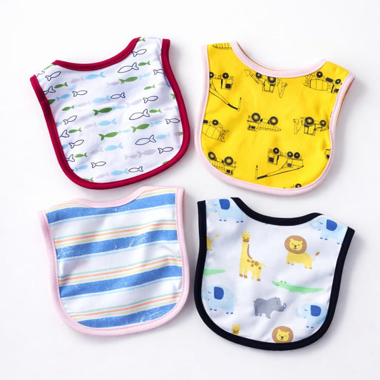 Lion 4 Piece Bib Set