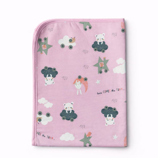 Bunny On Moon Diaper Changing Sheet (Imported)