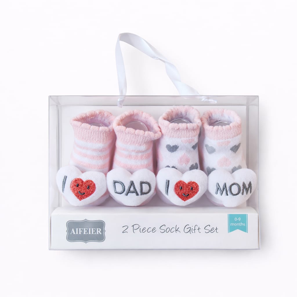 Mom & Dad 2 Piece Socks Gift Set