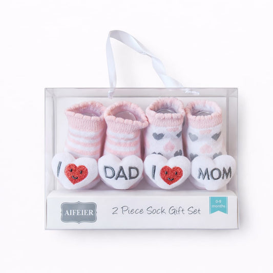 Mom & Dad 2 Piece Socks Gift Set