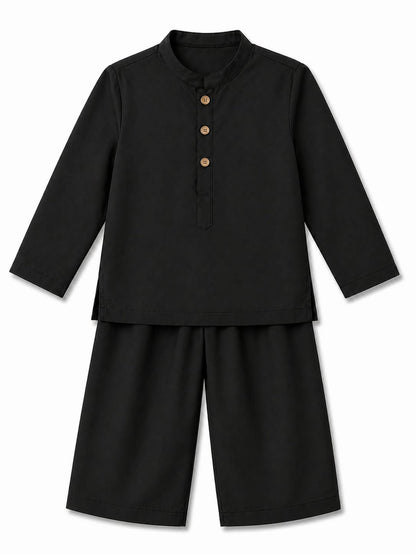 Desert Luxe Eid Cord Set Black