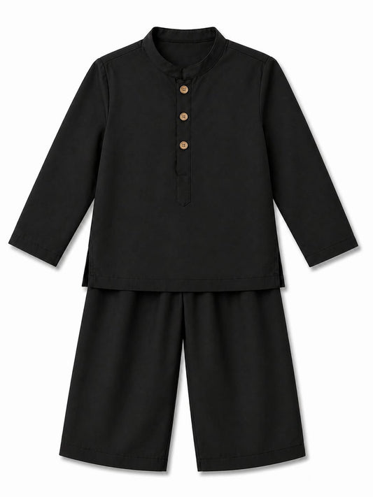 Desert Luxe Eid Cord Set Black
