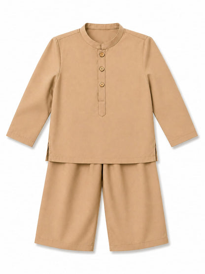 Desert Luxe Eid Cord Set Camel