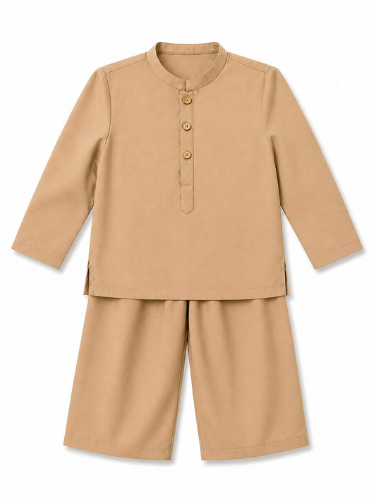 Desert Luxe Eid Cord Set Camel