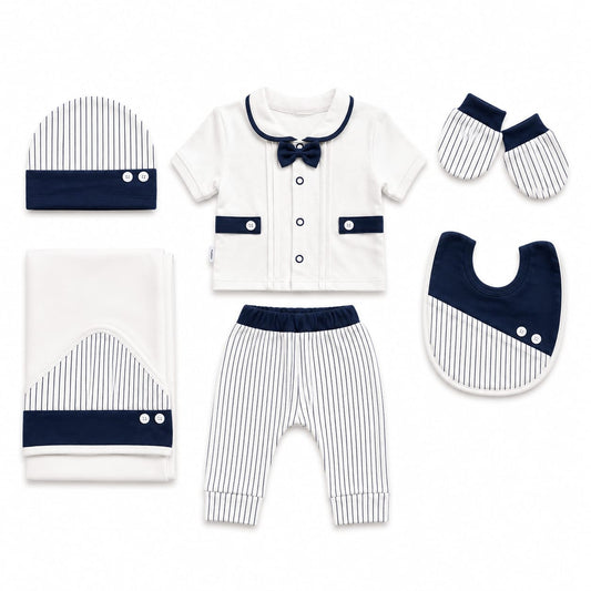 Bow Stripes 7 Piece Unisex Summer Starter Set